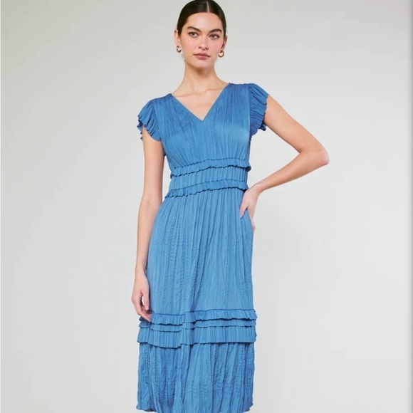 Current Air Pleated Midi Dress - Picture 2 of 6